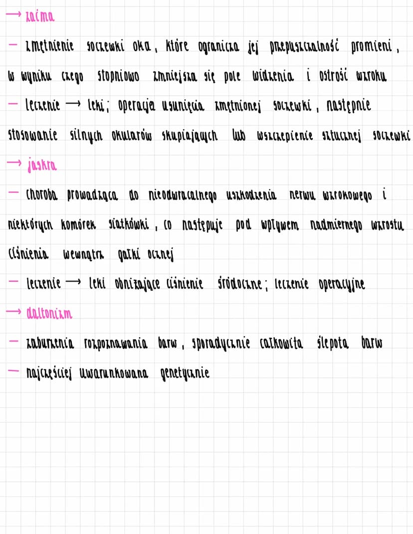 Budowa i działanie oka
twardówka
ciało rzęskowe
BUDOWA GAŁKI OCZNEJ
wypełniona cialem szklistym / galaretowaty plyn)
ściana - blony
tęczówka