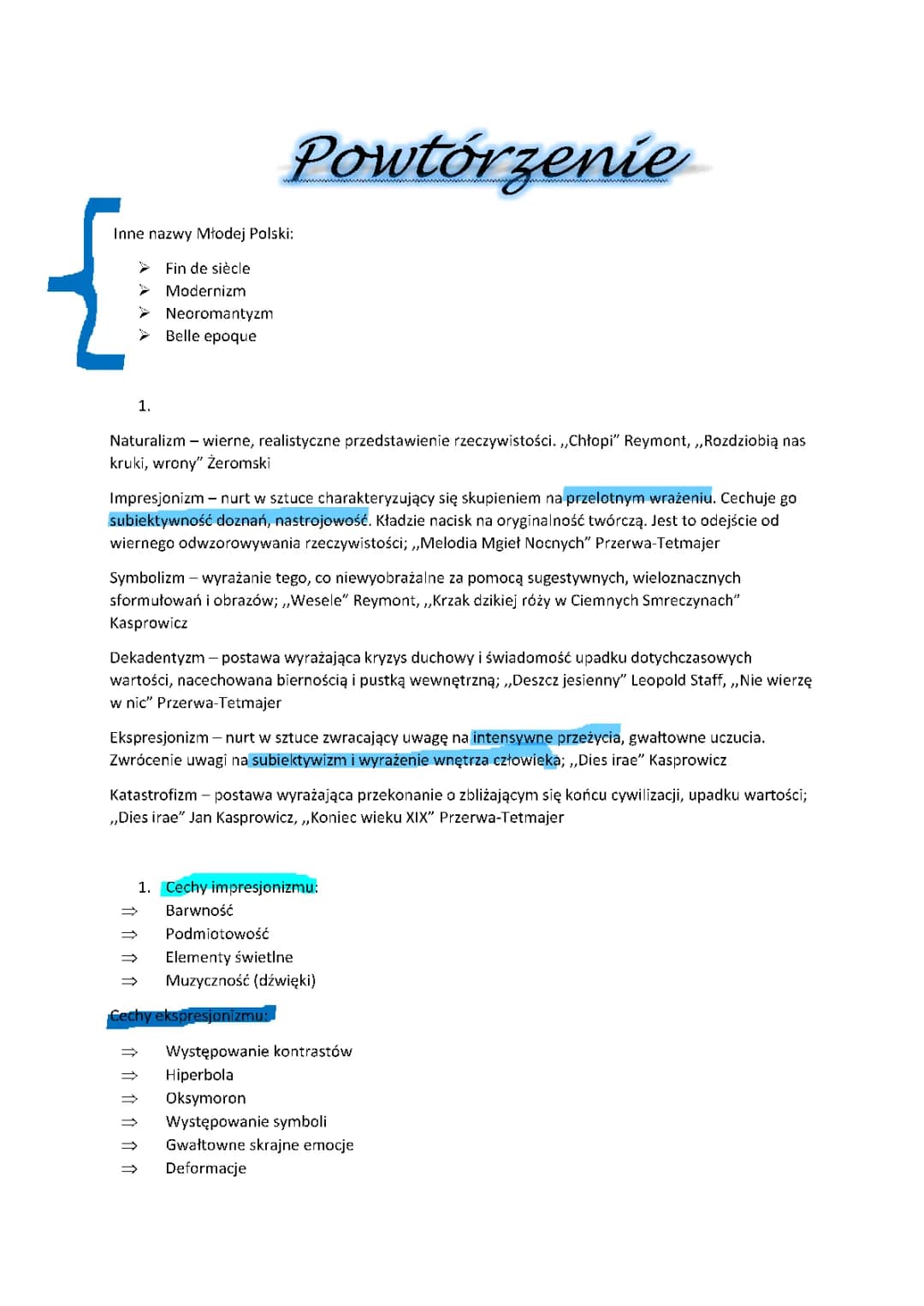 Młoda Polska: Modernizm, Ekspresjonizm i Impresjonizm w Literaturze