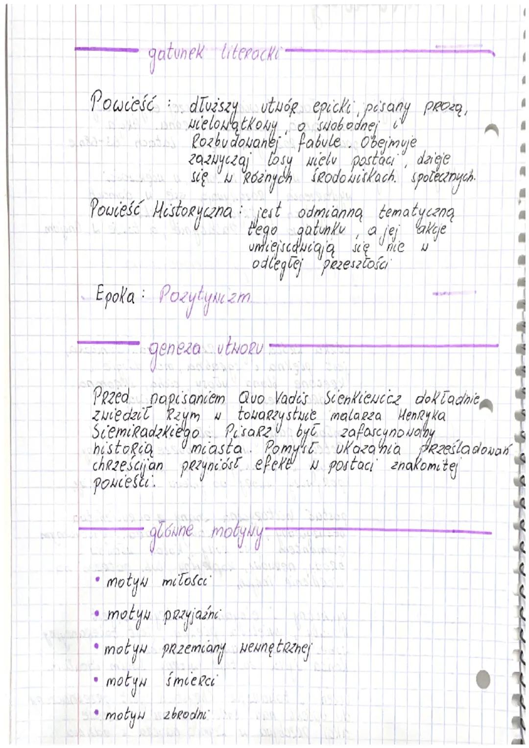 2
QUO
Henryk VADIS
Stankiewicz
i miejsce
czas
Czas Akcji
: 11 połowa I wieku naszej ery, czasy
panowania cesarza Nerona. Akcja
poucesci ког 