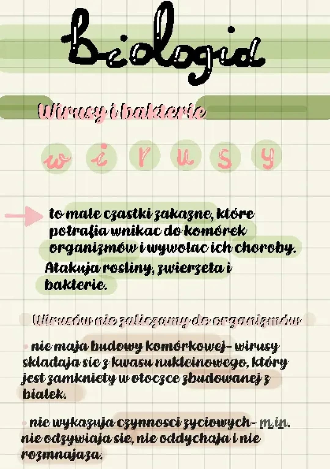 Biologia- wirusy i bakterie 🎧
