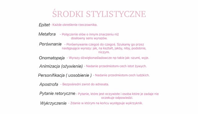Know Środki stylistyczne 🩷 thumbnail