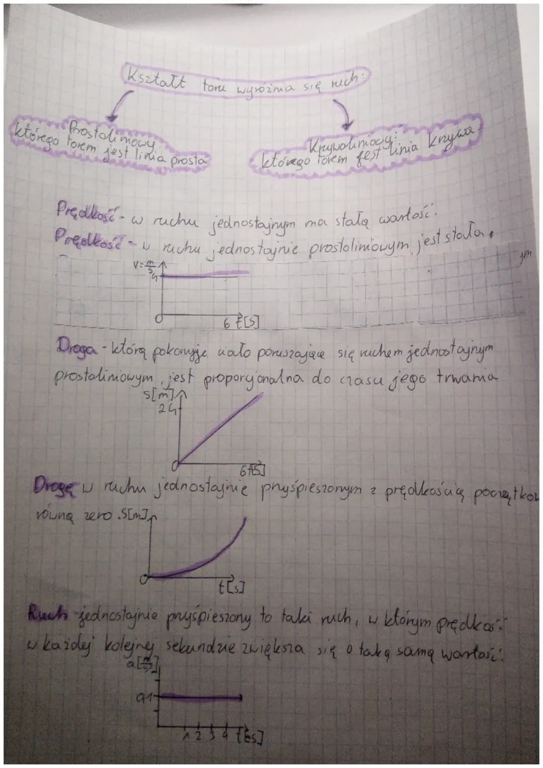 FIZYKA
KINEMATYKA
Ruch» to zjawisko polegająue na zmianie położenia ciała względem
wybranego układu odniesienia.
Tor rachu to linia zakreśla