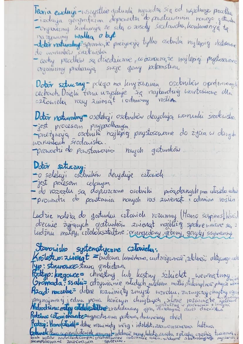 EWOLUCJA ŻYCIA
enduga- proces stopnionych zmian budany ciała, sposobu
życia, upodobań pokarmonych lub innych cech gatunkanych,
prowadzący do