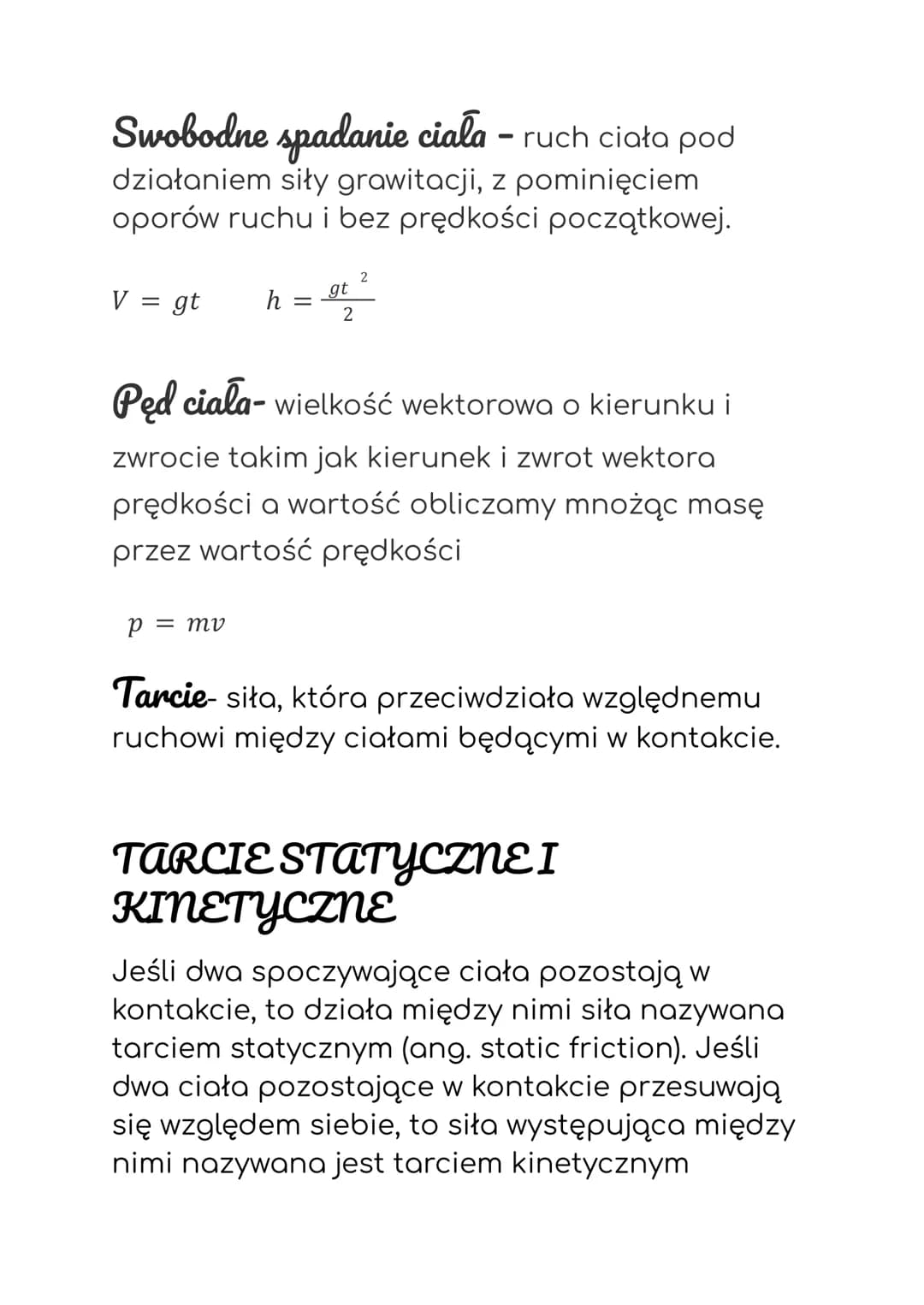 Pierwsza zasada dynamiki:
Jeżeli na dane ciało nie działają żadne inne ciała, lub działania
innych ciał równoważą się, to ciało pozostaje w 