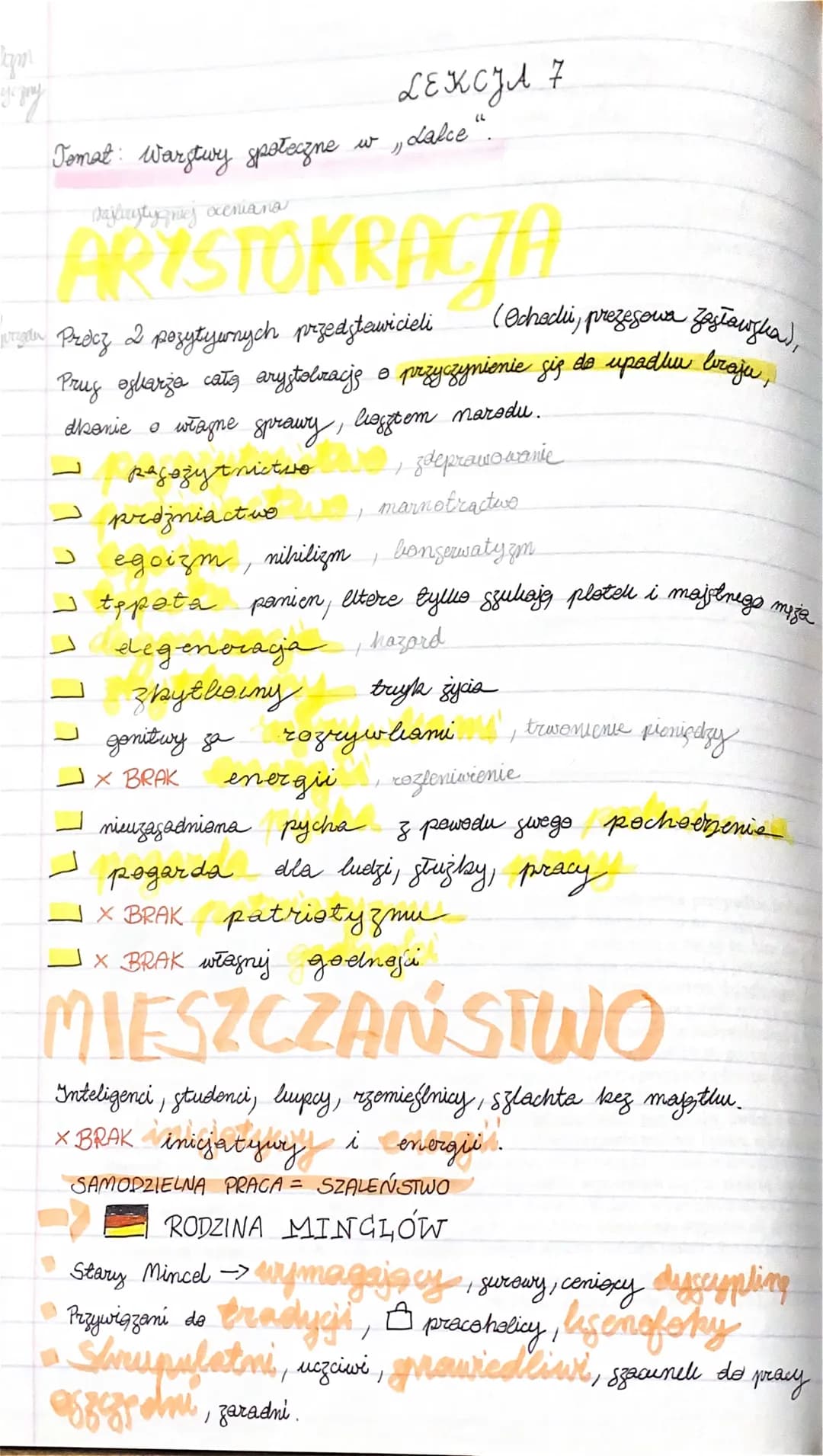 tym
eyjazny
Tomat: Warstwy społeczne
Majlicytyqniej oceniana
PRYSTOKRACIA
1
LEKCJA F
w , Lalce".
(Ochechi, prezesowa Zaslawska),
jotzder Pro
