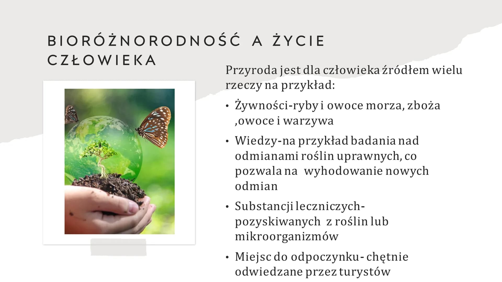 OCHRONA
RÓŻNORODNOŚĆI
BIOLOGICZNEJ
Patrycja Parzyjagła 3a DLACZEGO ZACHOWANIE
RÓŻNORODNOŚĆI
WAŻNE?
BCHOEK
BIOLOGICZNEJ JEST
Róznorodność bio