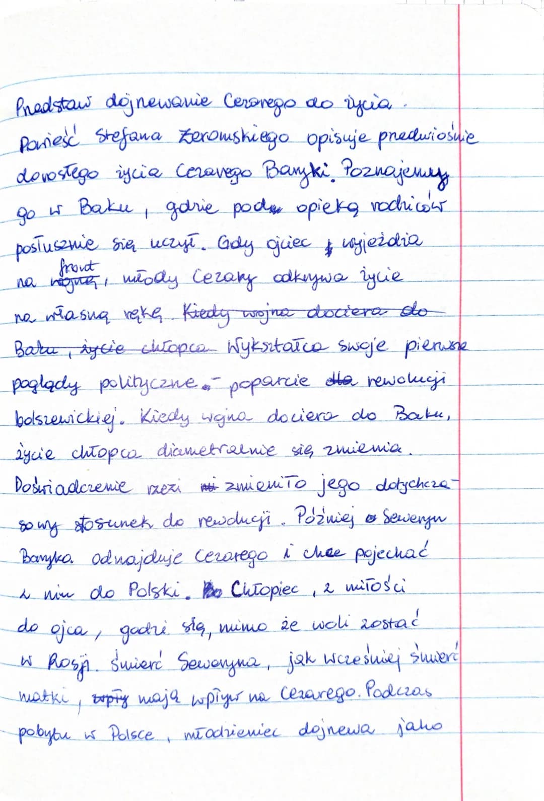 Predstaw dojnewanie Cerorego do vycia.
Ponieść Stefana Zeromskiego opisuje preduriośnie
dovostego życia Ceravego Baryki Poznajemy
Baku, gdzi