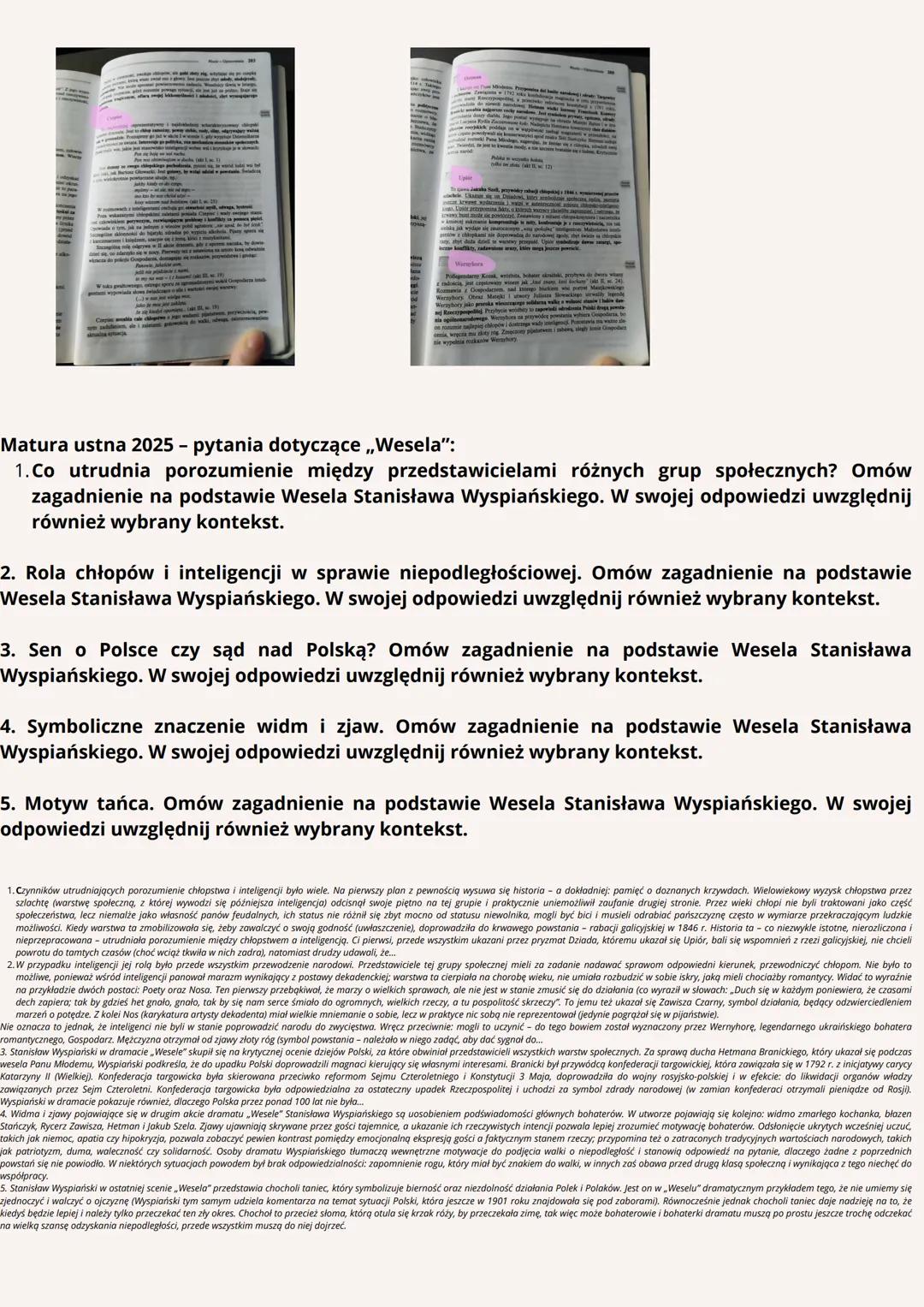# Wesele
Stanisław Wyspiański

info w skrócie

Akt 1 - komedia obyczajowa
przegląd kulturowo- społeczny zebranych

Akt II - symboliczny
wpro