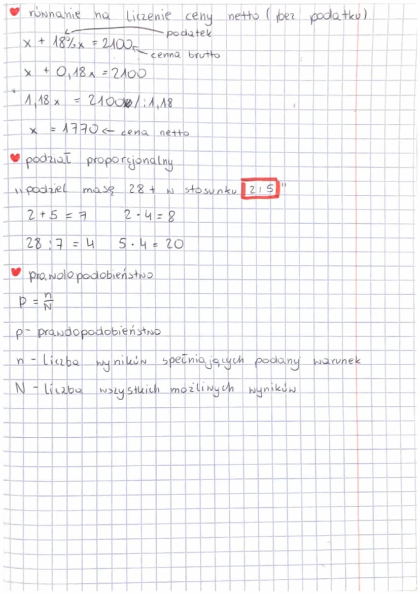 zastor
stvreurnir
merkemu typ
♥ 20% więcej niż
x + 20%x
lub
20%
=
lub
100%
100%x + 20x = 120% × = 1,2 x
X
niż
x + 0,20x = 1₁2x
procenty zami