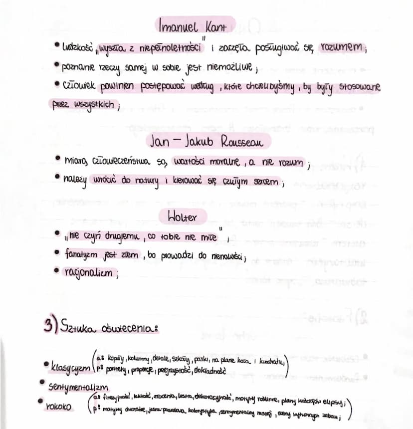 Oświecenie
• był nazywany wiekiem rozumu lub W. Światła / filozofon
j
• aświecenie uznaje się za XVIII w. jednak jego pazątki zaobserwować m