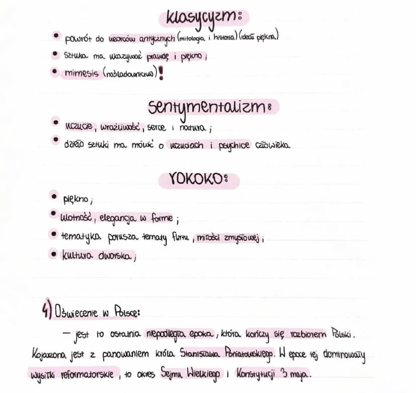 Oświecenie
• był nazywany wiekiem rozumu lub W. Światła / filozofon
j
• aświecenie uznaje się za XVIII w. jednak jego pazątki zaobserwować m