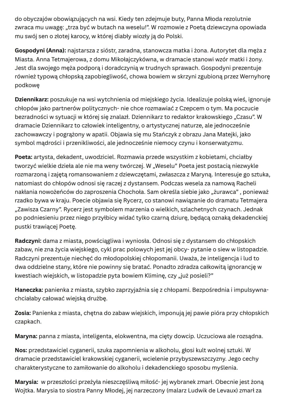 Wesele"
Stanisław Wyspiański
Epoka: Młoda Polska Czas powstania: 1900-1901 Rodzaj: dramat symboliczny
Czas akcji: noc z 20 na 21 listopada 1
