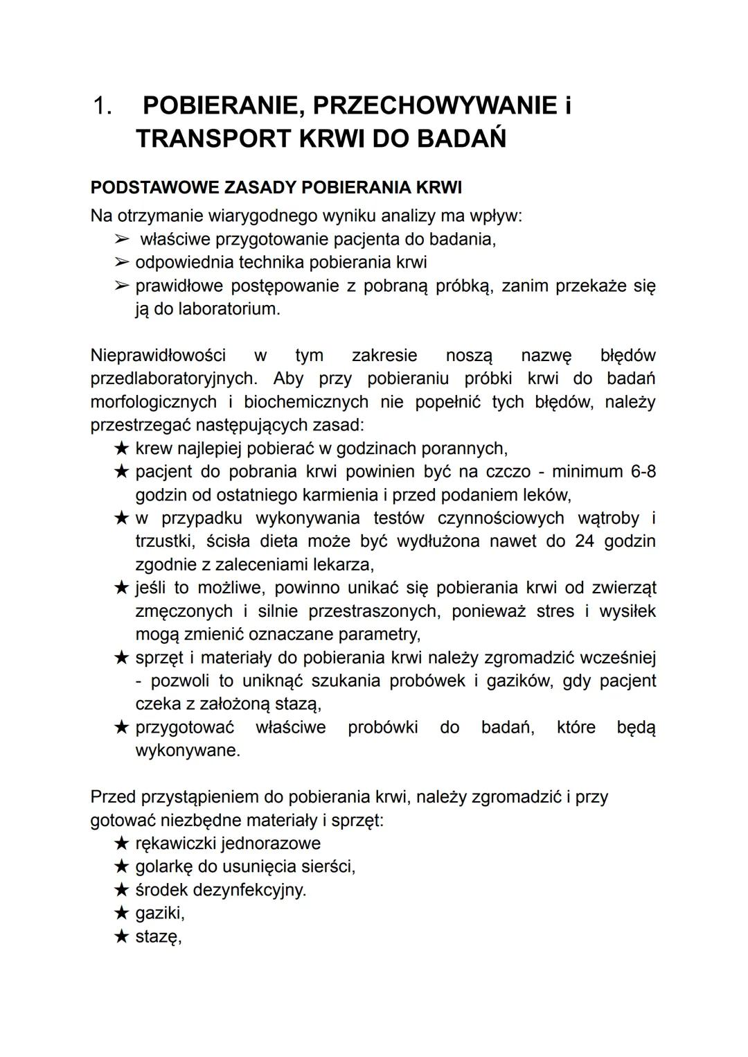 BADANIE LABORATORYJNE KRWI
("Analityka Weterynaryjna" - Aleksandra Nikolajdu-Skrzypczak)
Badanie laboratoryjne krwi jest jednym z najczęście