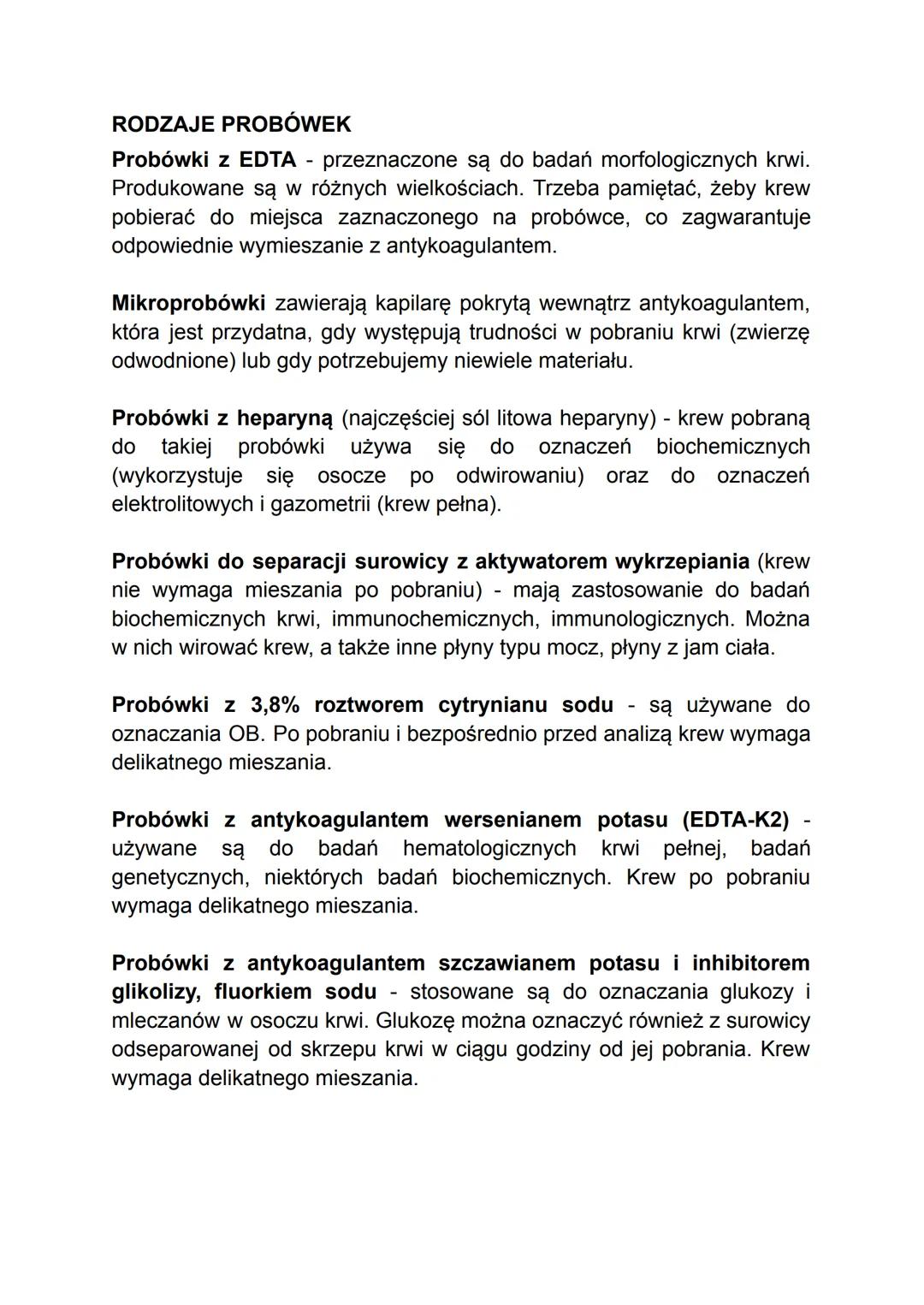 BADANIE LABORATORYJNE KRWI
("Analityka Weterynaryjna" - Aleksandra Nikolajdu-Skrzypczak)
Badanie laboratoryjne krwi jest jednym z najczęście