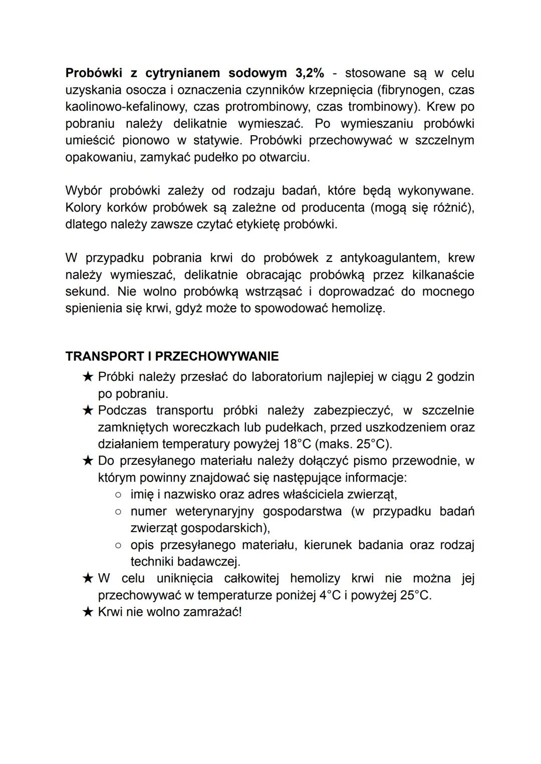 BADANIE LABORATORYJNE KRWI
("Analityka Weterynaryjna" - Aleksandra Nikolajdu-Skrzypczak)
Badanie laboratoryjne krwi jest jednym z najczęście