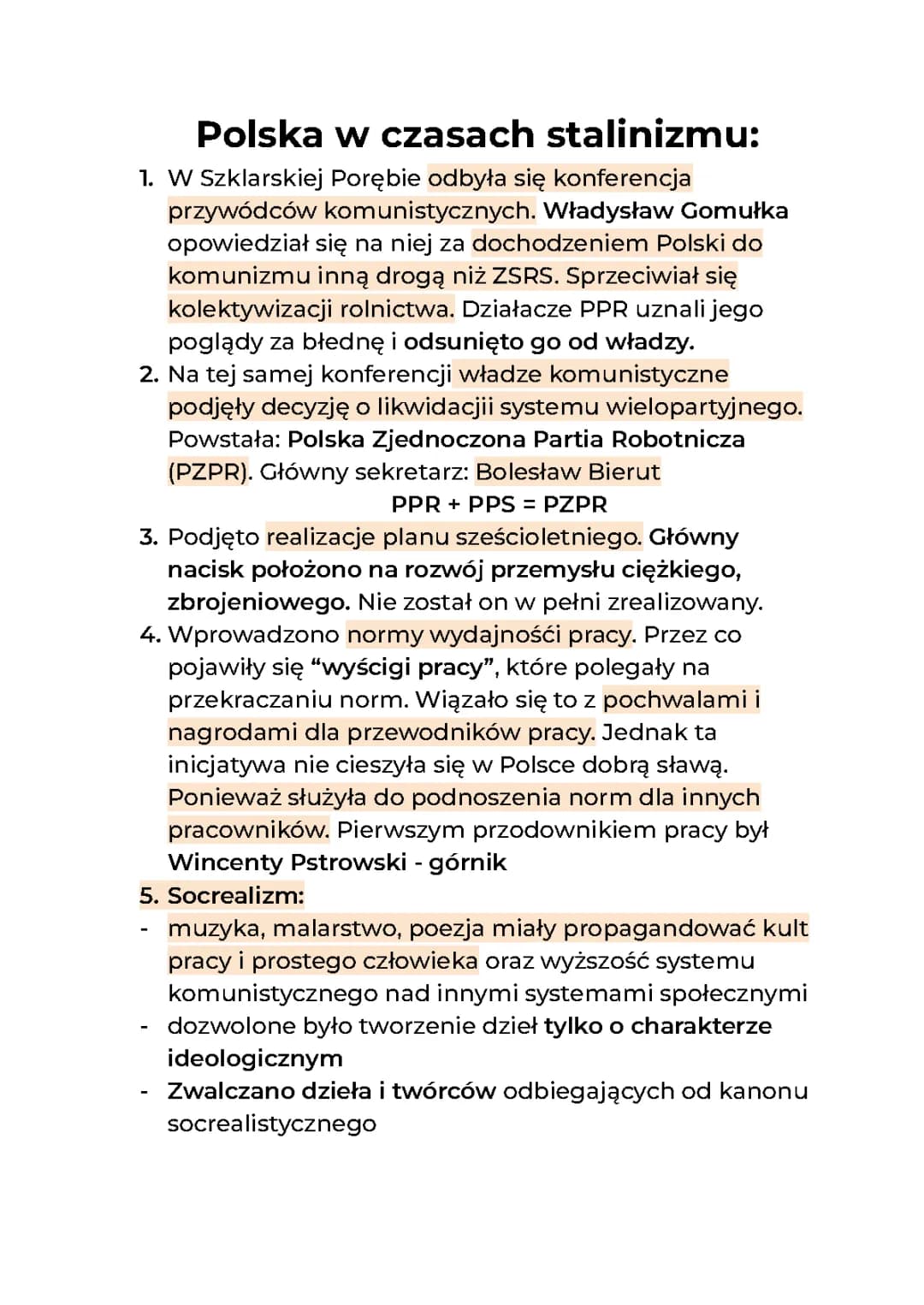 Polska w czasach stalinizmu 