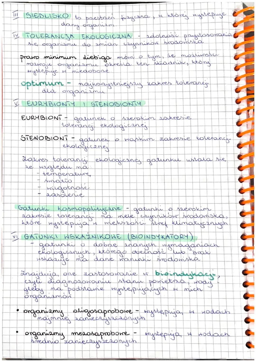 EKOLOGIA ROZNORODNOŚC
BIOLOGICZNA
Temat: Podstawy ekologi. Tolerancja ekologiczna.
funkcjonowaniu
EKOLOGIA to nauka o
payrody
osobmik - poje