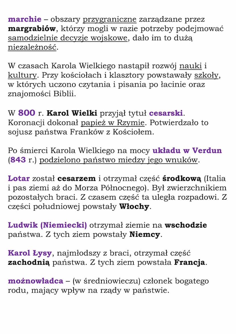 Nowe państwa w Europie
Frankowie - germański lud barbarzyński, który zasiedlił
Galię na przełomie starożytności i średniowiecza.
Po upadku c