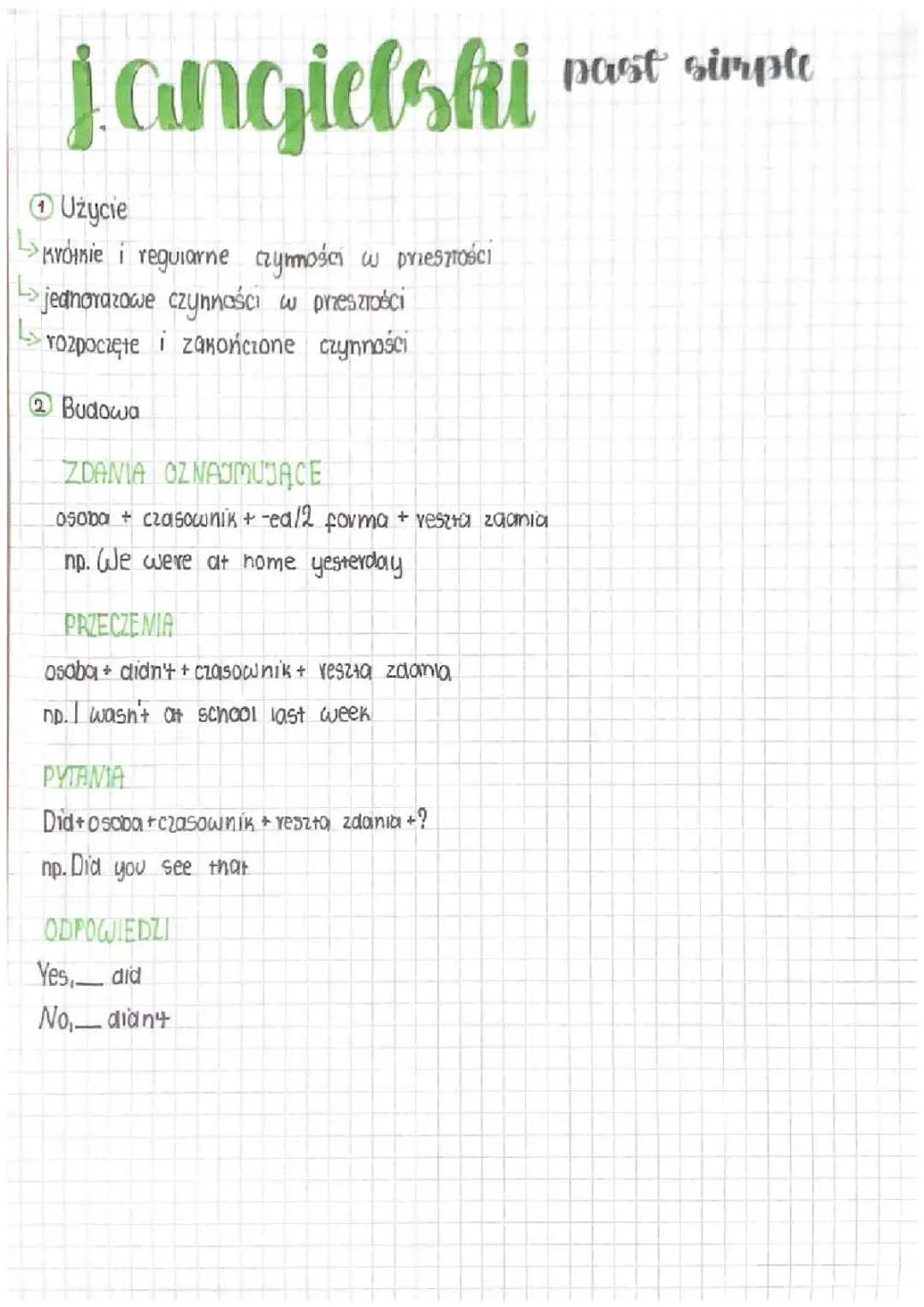 czas past simple 