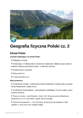 Know Geografia fizyczna Polski cz. 2 - zakres rozszerzony thumbnail