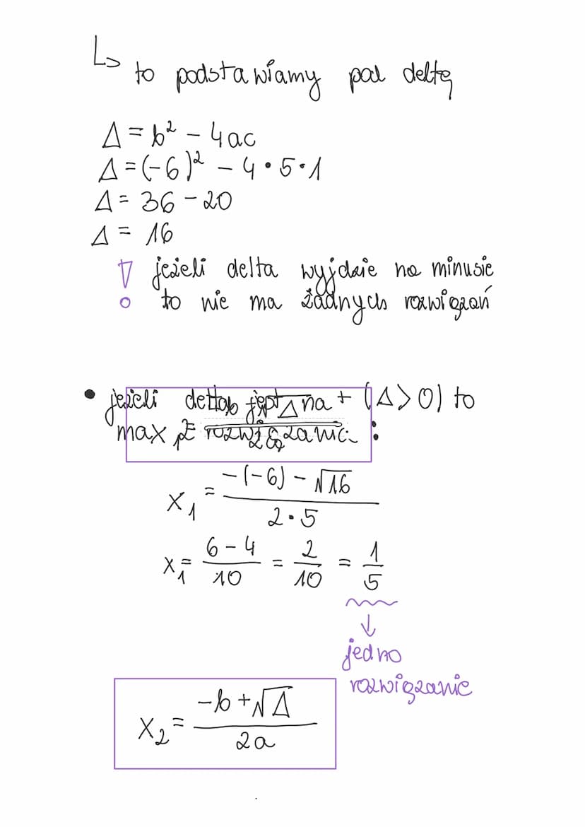 RÓWNANIA KWADRATOWE
ax²2²+bx+c=0
gdzie:
a to
a, b, c ER -współczynniki
XER-amienna
WYRÓZNIK RÓWNANIA
KWADRATOWE GO
nazywany jest równies DEL