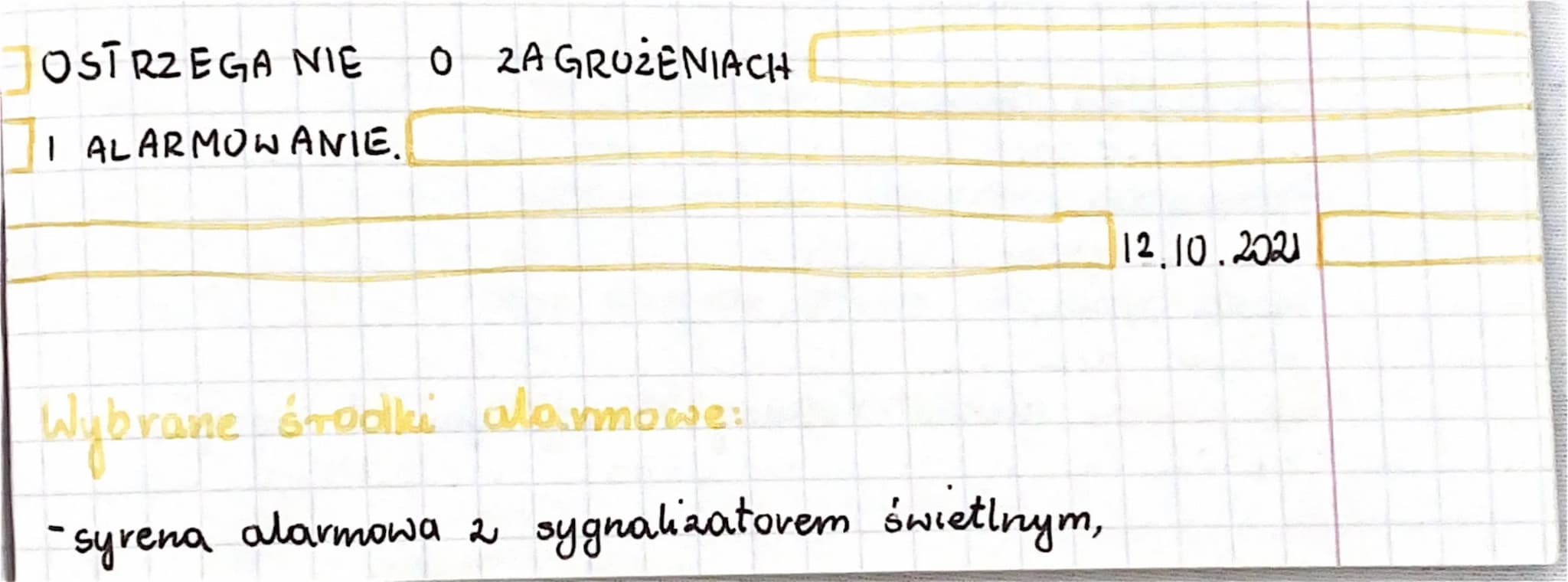 OSTRZEGA NIE 0 2A GRUŻENIACH
I ALARMOWANIE.
Wybrane środki alamore
-syrena alarmowa 2
alarmowa z sygnalizatorem świetlnym,
12.10.2021 megafo