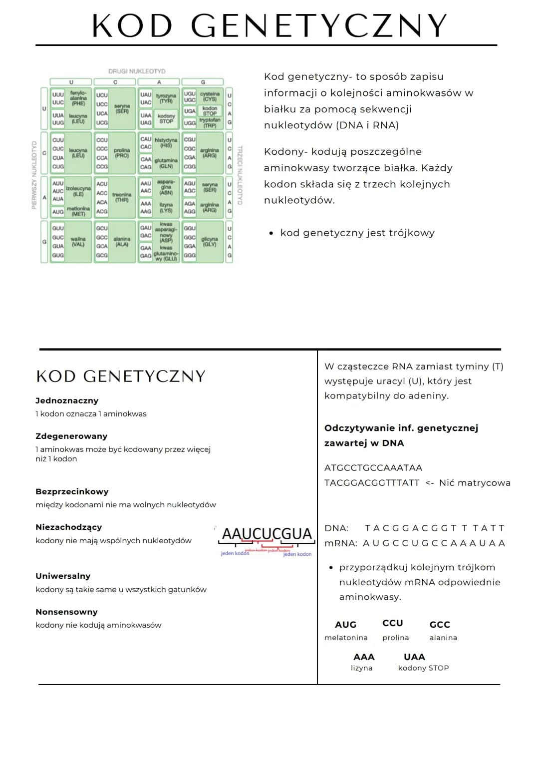 Kod genetyczny