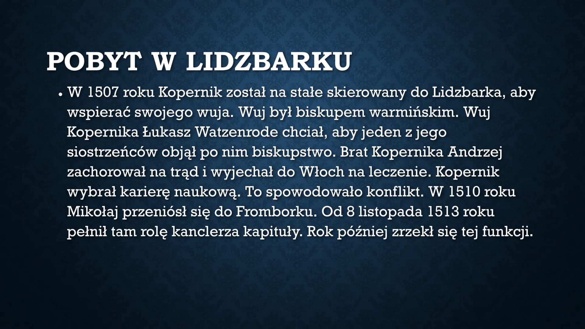 Mikołaj Kopernik
Wykonała Alicja Wiecheć W SKRÓCIE
• Mikołaj Kopernik urodził się 19 lutego 1473
roku w Toruniu jako syn kupca. Udowodnił,
ż