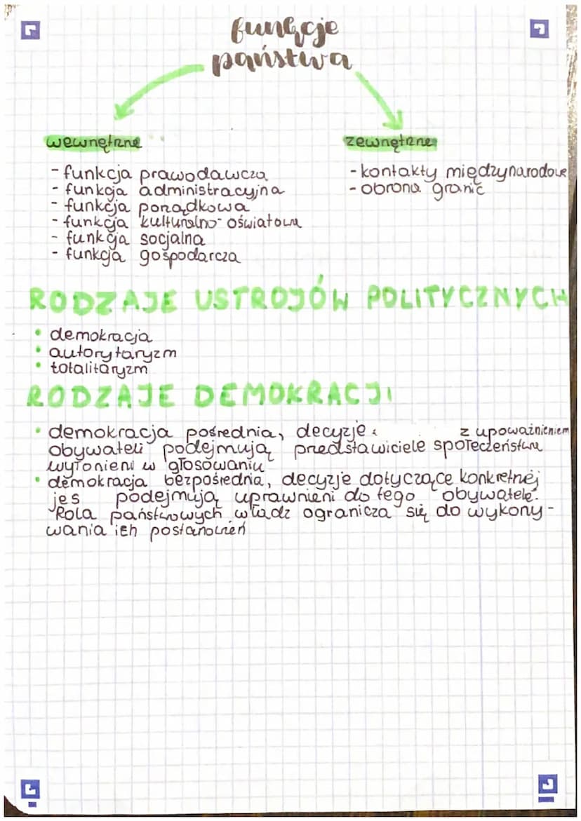 "Państwo i
demokracia
CZYM JEST PANSTWO?
Państwo to rodzaj orgnizacji, który dysponuje na
danym terytorium i sprawuje władze nod zamieszkują