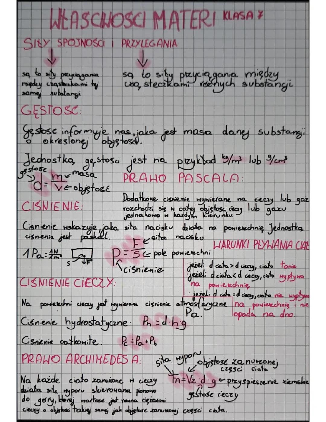 Właściwości Materii - Podstawy Fizyki dla Klasy 7
