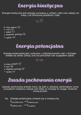 Know Energia kinetyczna, energia potencjalna i zasada zachowania energii thumbnail