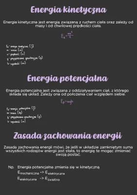 Know Energia kinetyczna, energia potencjalna i zasada zachowania energii thumbnail