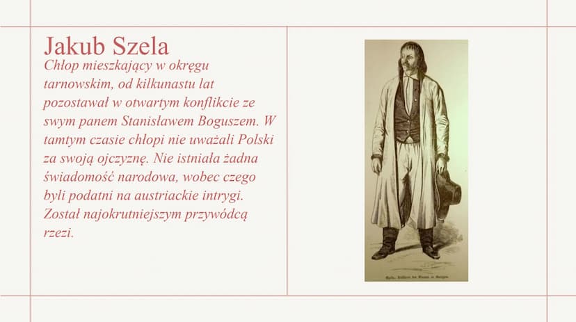 Aleksandra Karwowska IIIa
Rabacja galicyjska
Rzeź galicyjska Rabacja galicyjska miała
miejsce od 19 lutego
do marca 1846 r. na terenach
zach