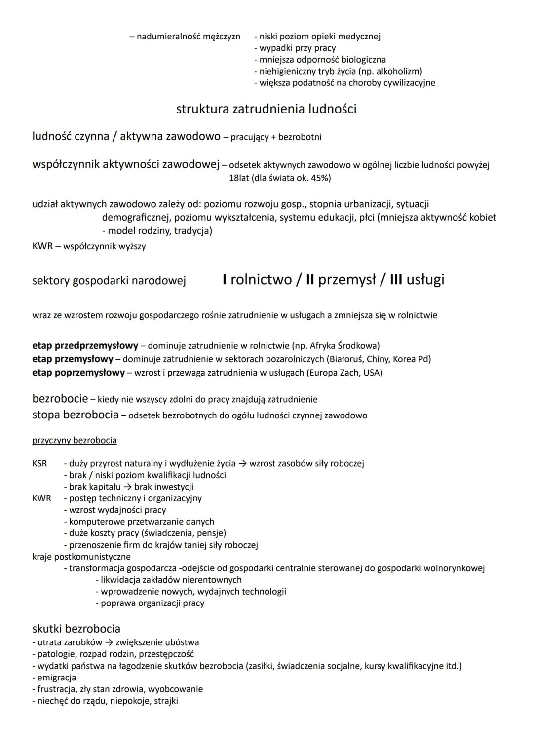 DEMOGRAFIA - nauka o prawidłowościach rozwoju ludności.
7000pne -10mln → początek ery-160mln → 1820-1mld → 1930-2mld → 1975-4mld → 1999–6mld