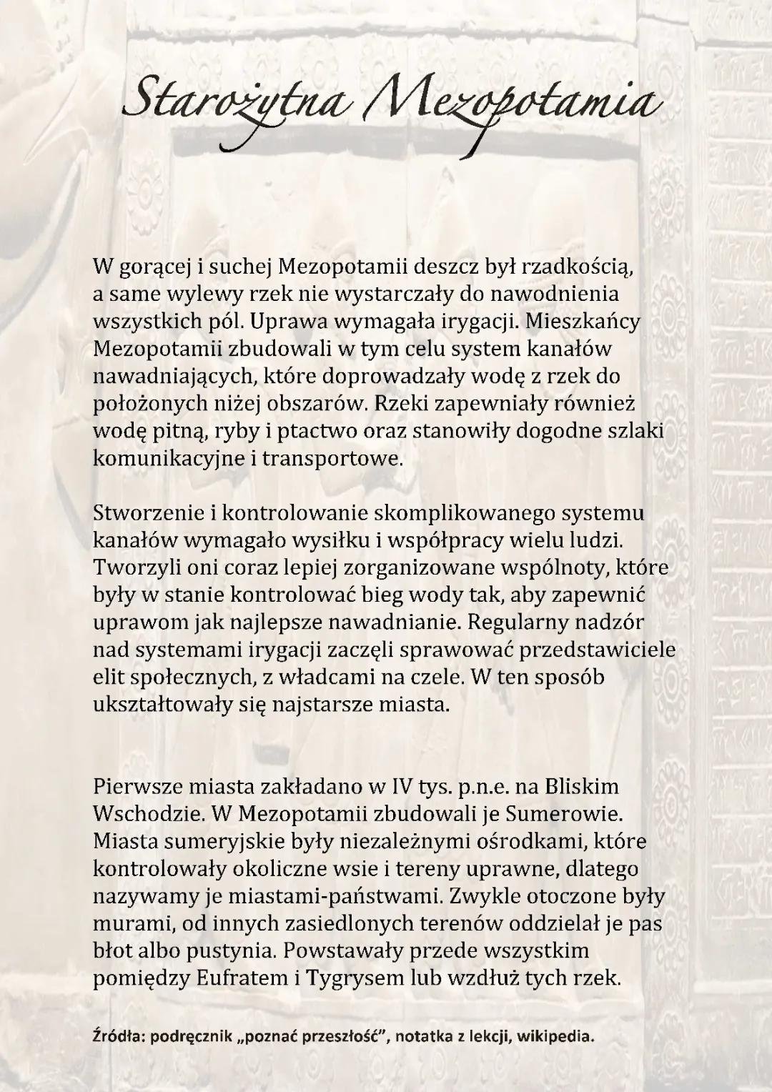 Mezopotamia: Historia i Ciekawostki