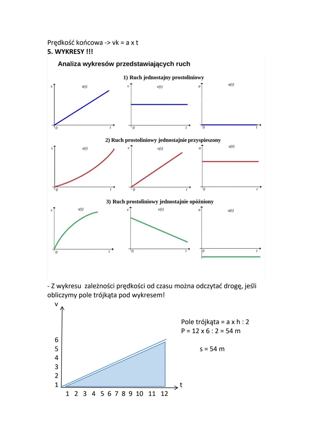 1. WZGLĘDNOŚĆ RUCHU
KINEMATYKA
-tor ruchu -> linia, którą zatacza poruszające się ciało (nie metry!)
-droga -> długość toru ruchu (metry!)
-
