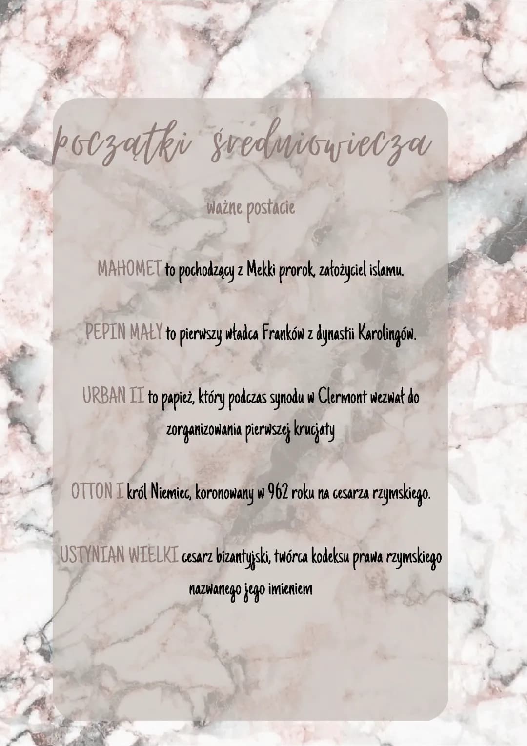 początki średniowiecza