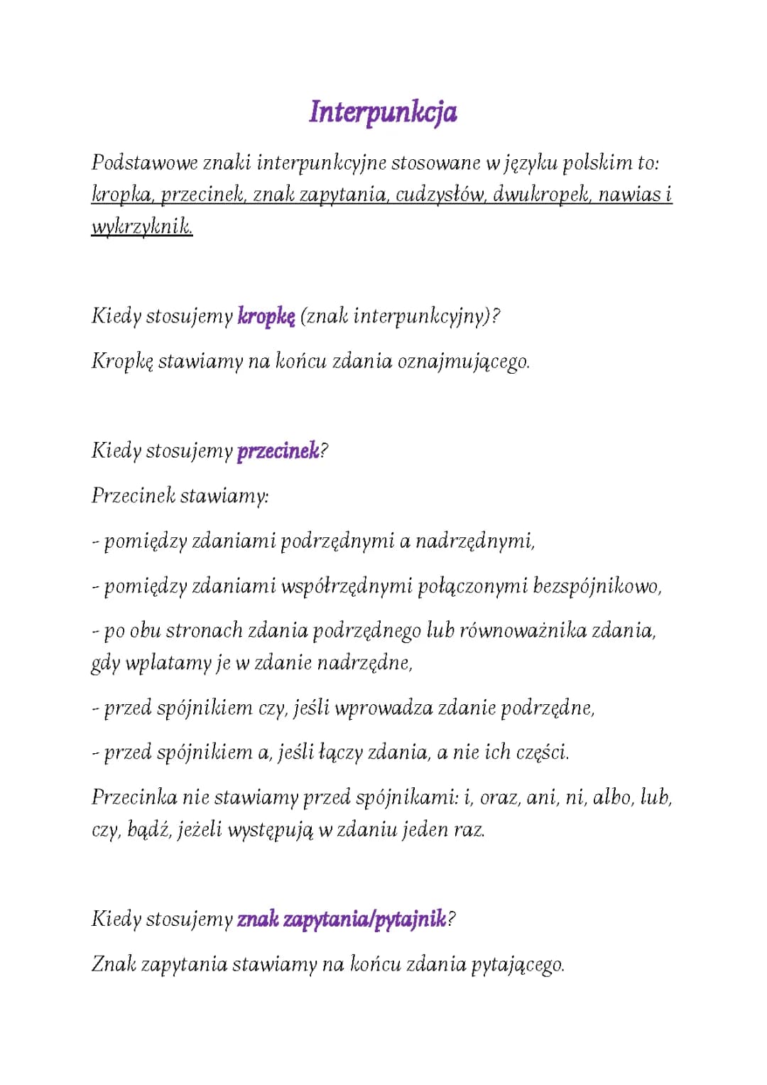 Zasady Interpunkcji dla Dzieci - Przecinki i Więcej!