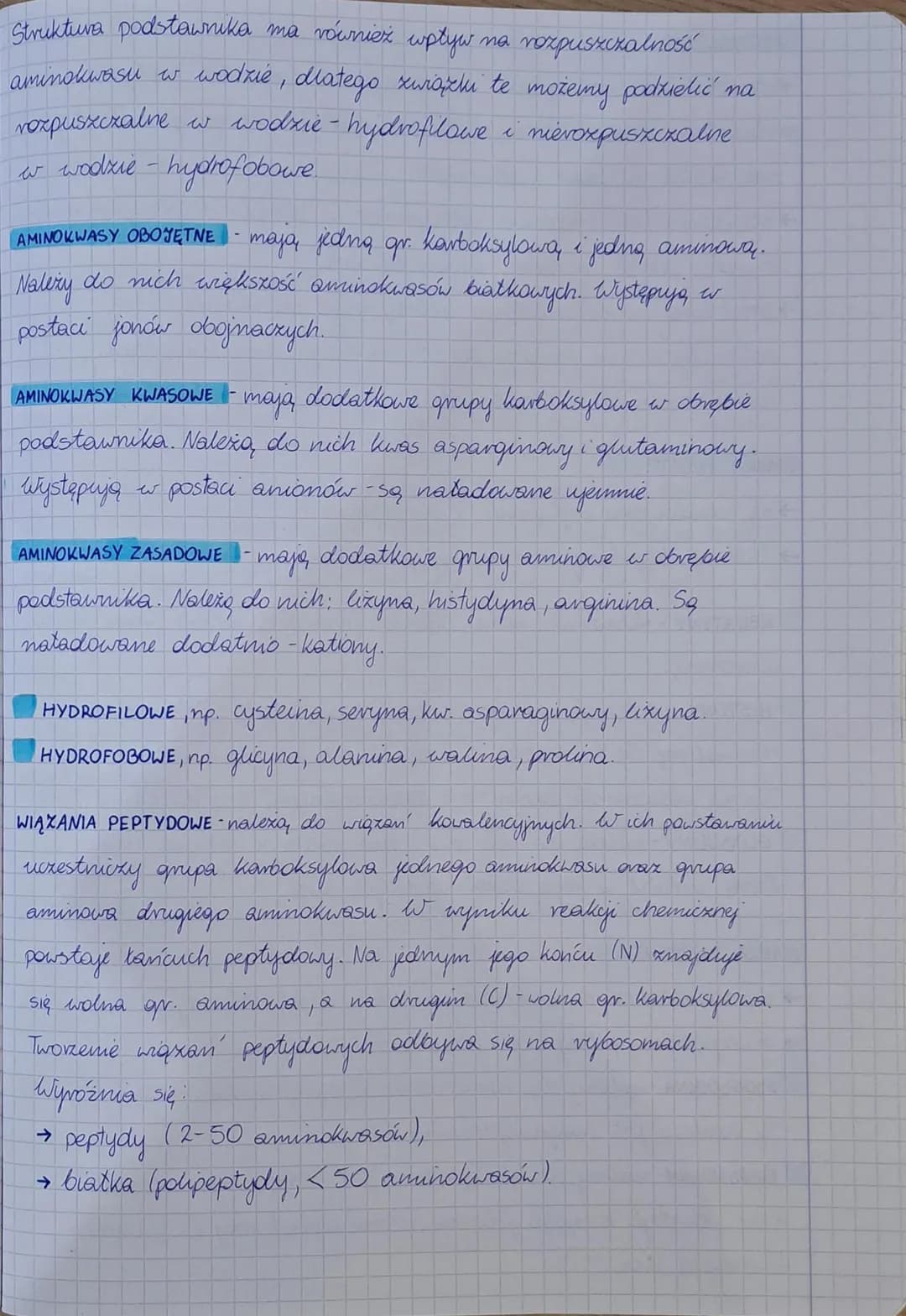 Białka i Aminokwasy: Budowa, Funkcje i Podział