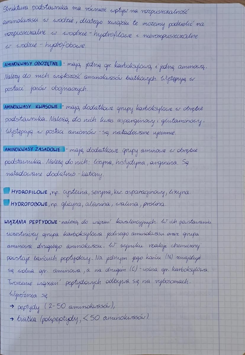11.10.22r
Stelina
AMINOKWASY
AMINOKWASY to niewielkie cząsteczki budujące białka. So, zbudowane x węgla,
wodoru, tlenu i azotu. Istnieją duż