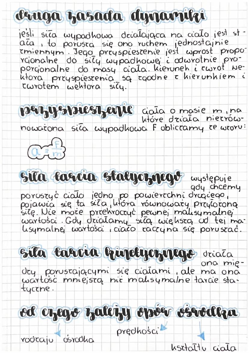 fizyka
Przyspieszenie to wielkość określaj -
aca .O ile cmienia
się prędkość ciała w jednostce czasu.
stale przyspieszane gdy siła dzia
Cają