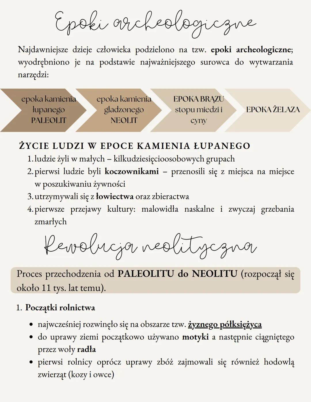 HOO
POCZĄTKI
LUDZKOŚCI Prehistoria
Dzieje człowieka przed wynalezieniem pisma - źródłem wiedzy są
badania archeologiczne.
Początki gatunku b