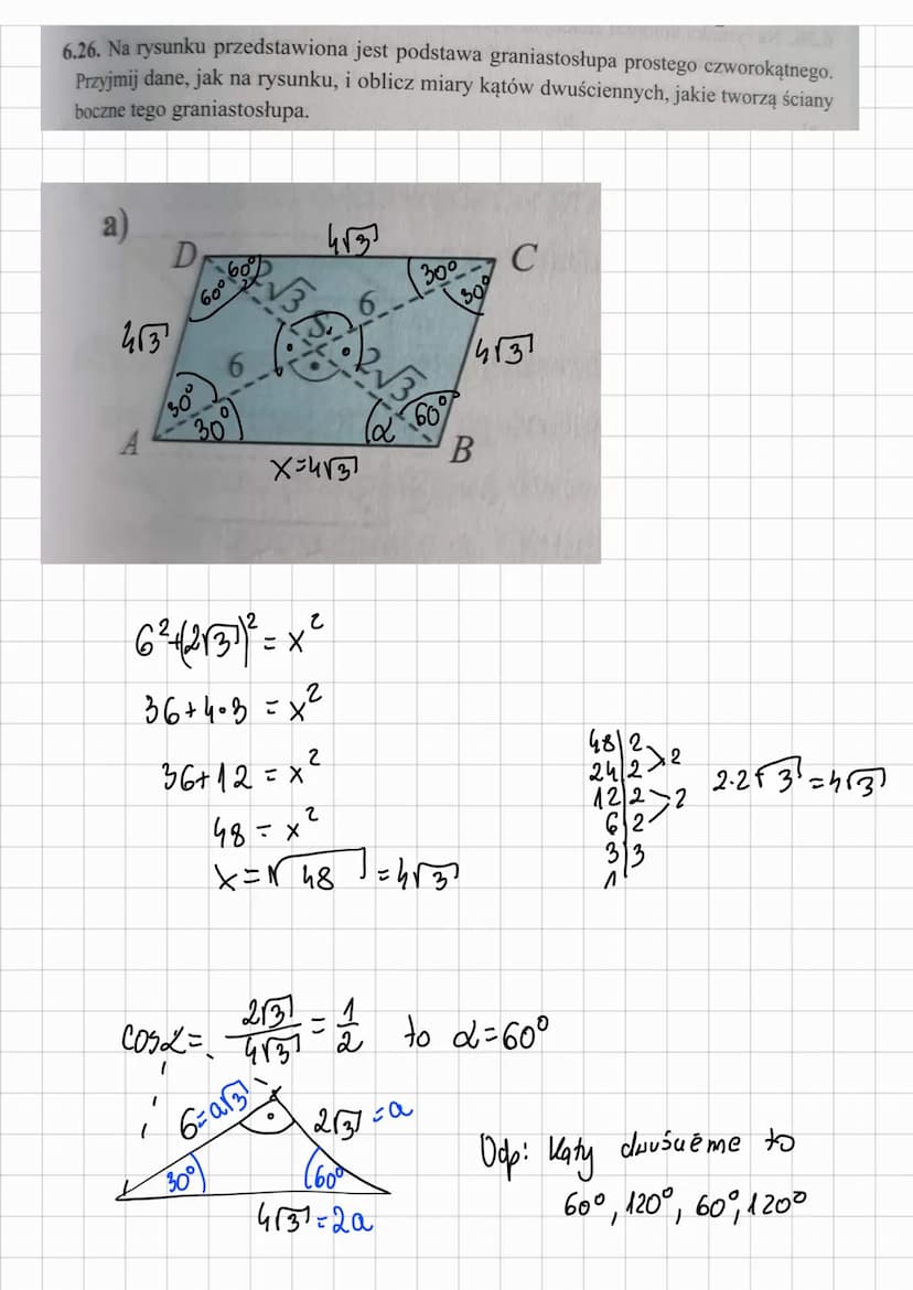 <h3 id="introduction">Introduction</h3>
<p>In the figure, a triangular prism is shown. Assume the given data as on the figure and calculate 