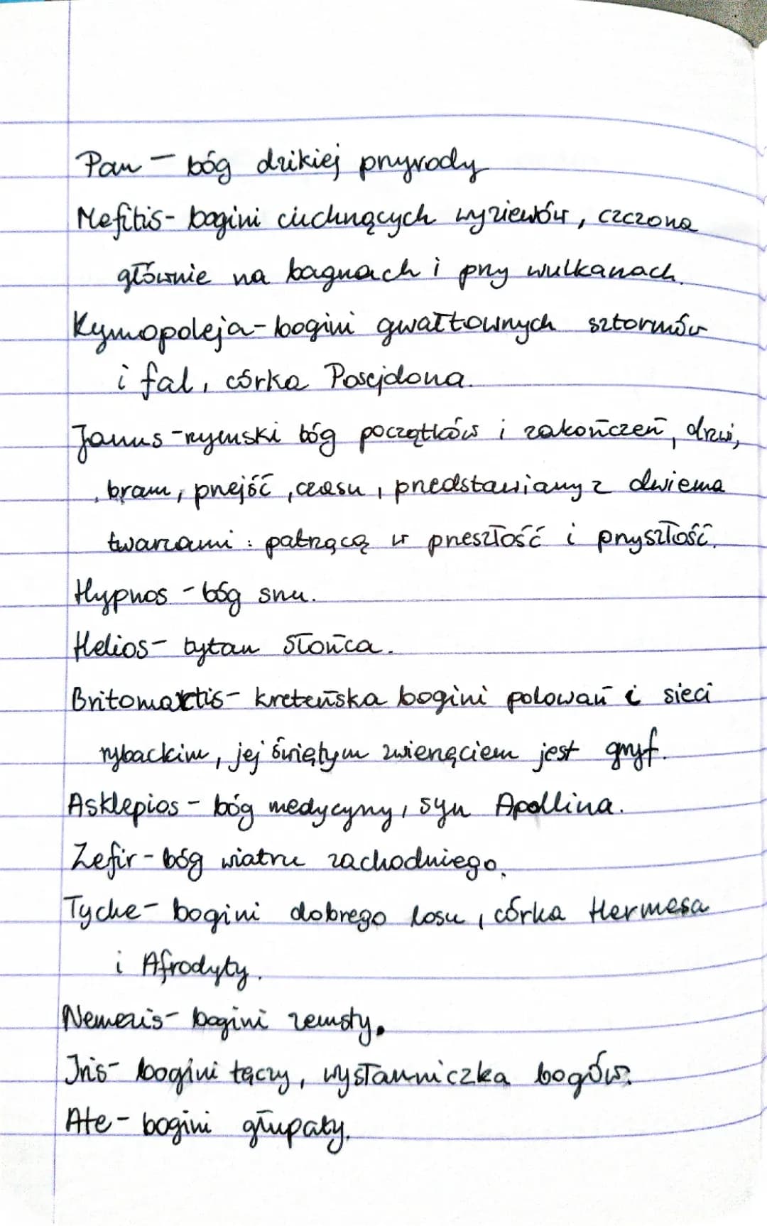 Wszyscy Bogowie Greccy i Związki Frazeologiczne - Imiona i Atrybuty