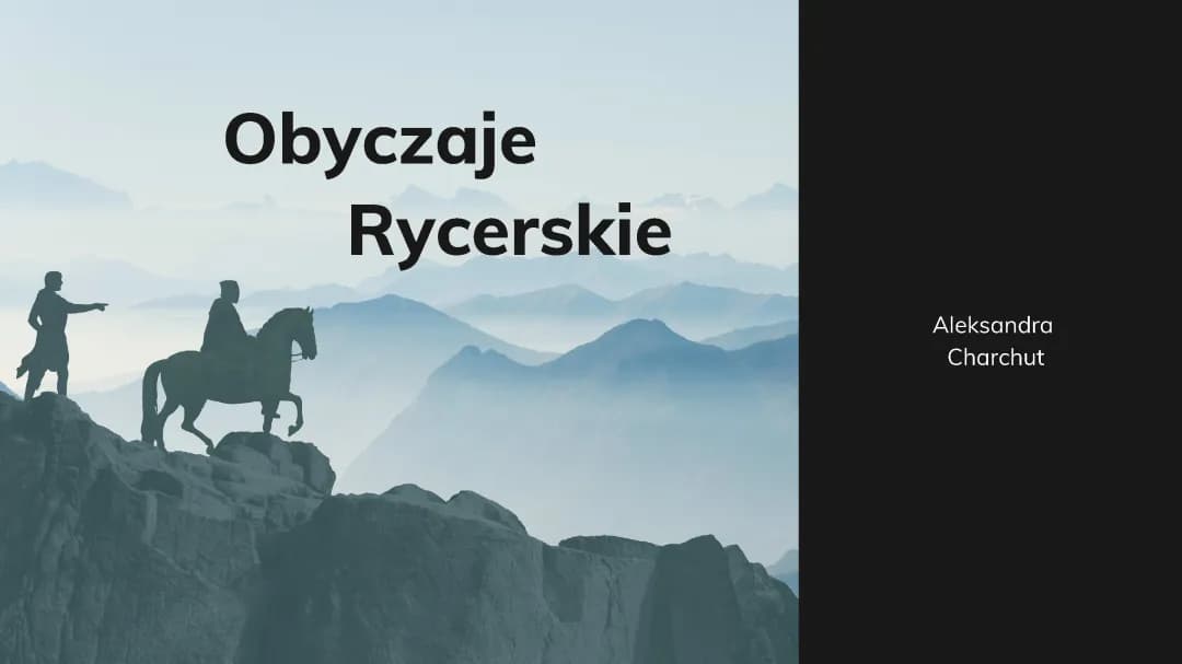 Zwyczaje i życie rycerzy w średniowieczu