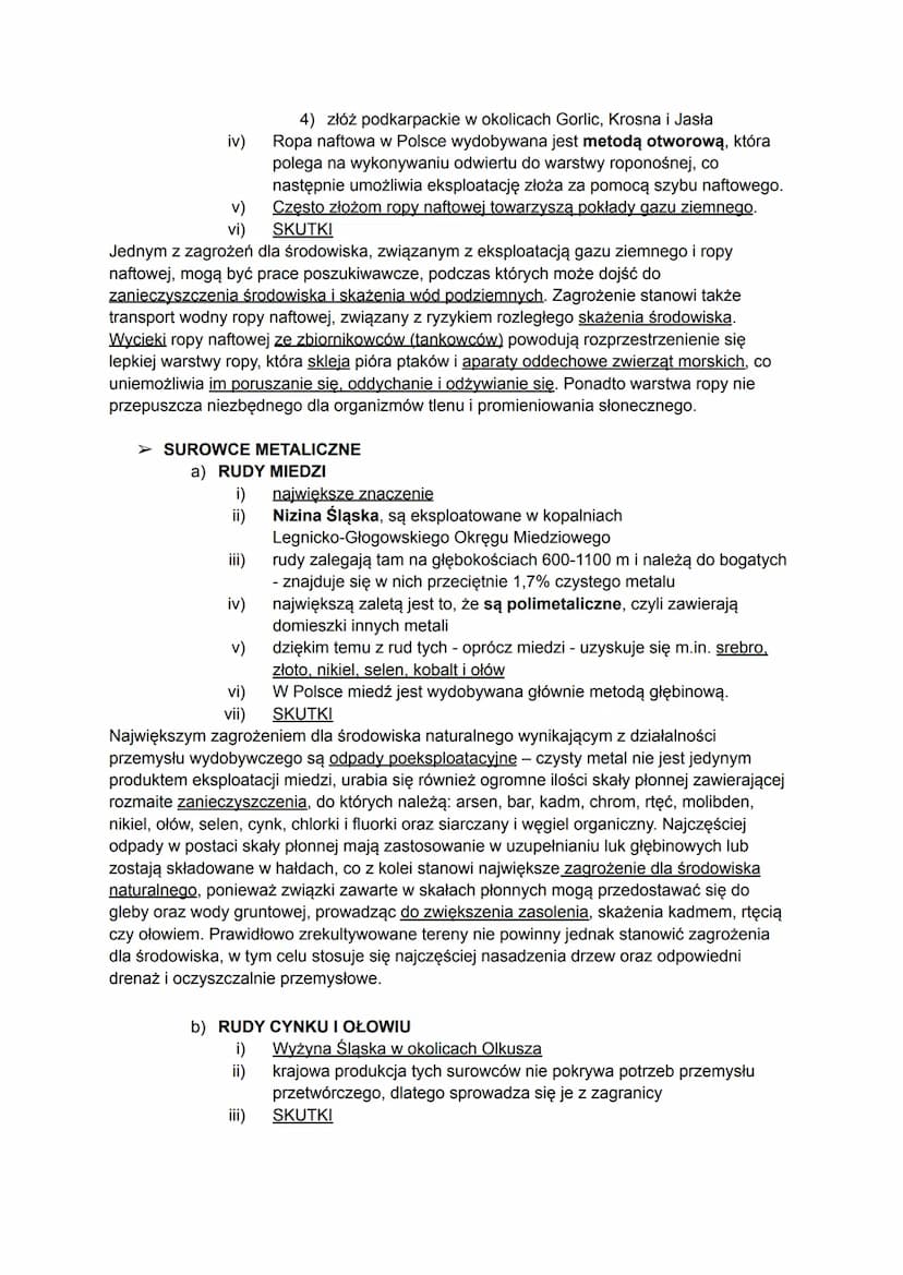GÓRNICTWO W POLSCE
> WĘGIEL KAMIENNY
i) wydobycie od wielu lat się zmniejsza
ii)
Polska czołowym producentem węgla kamiennego na świecie (20