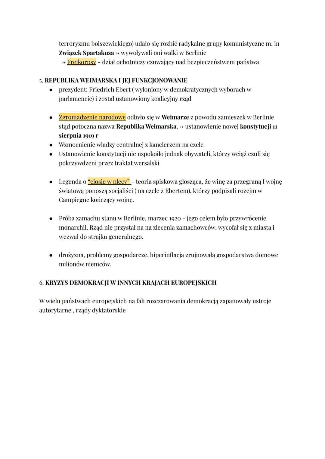 KRYZYS DEMOKRACJI.
1.PRZYCZYNY KRYZYSU DEMOKRACJI /skutki wielkiej wojny
a) Nastąpiła demokratyzacja systemów politycznych (zniknęły wielona