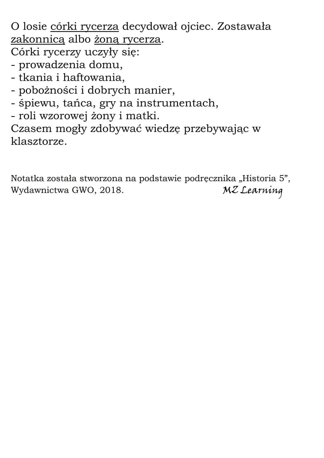 Na rycerskim zamku
Rycerze - główna siła średniowiecznej armii. Nie miała z
nimi szans lekkozbrojna jazda ani chłopska piechota.
Ciało rycer
