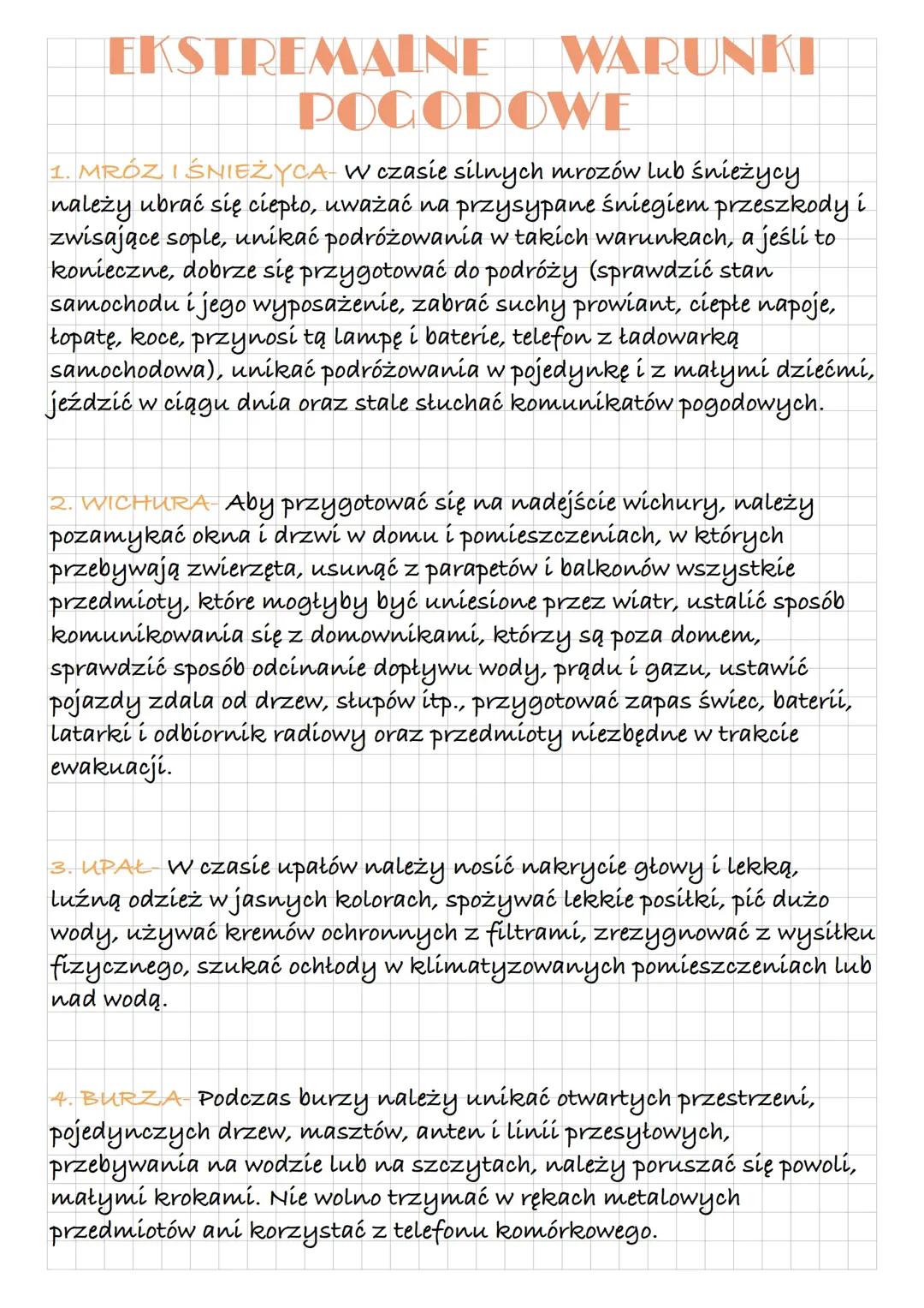 Zjawiska ekstremalne pogodowe