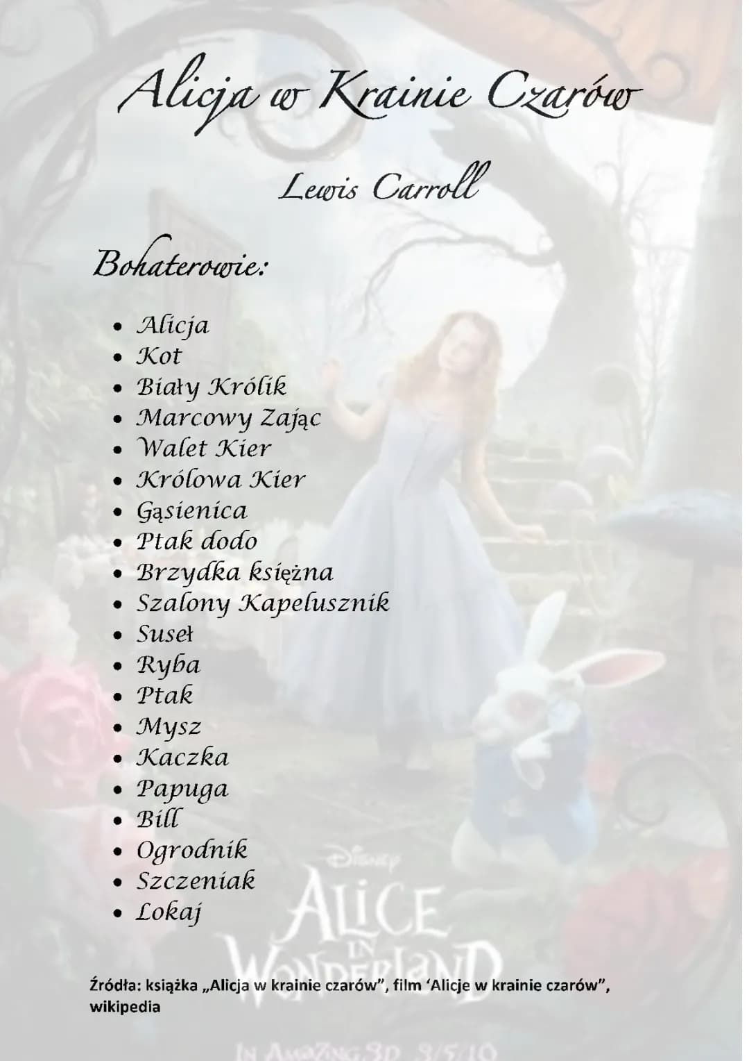Alicja w krainie czarów 